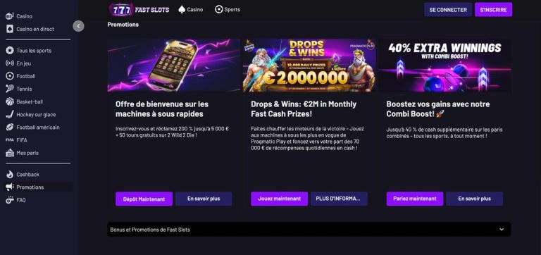 FastSlots Casino promotions